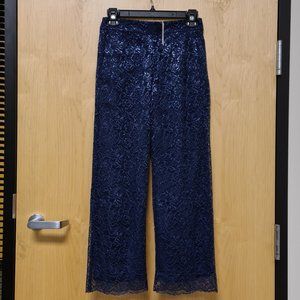 J. Crew NWT Metallic Lace Pull On Peyton Pants size 4